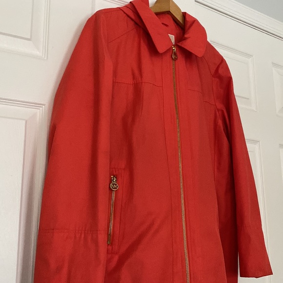 Like New Michael Kors Rainjacket - Coral - Petite XL - Picture 9 of 11